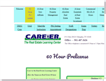 Tablet Screenshot of careertherealestatelearningcenter.com